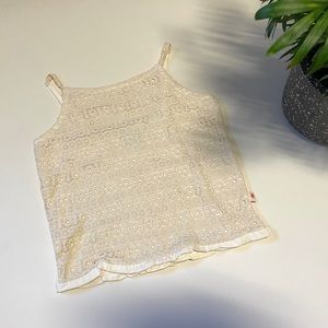 Lucky Girl Eyelet Tank Top